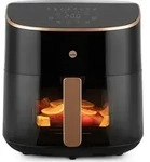 WILFA Hei&szlig;luftfritteuse DUALFRY SPLIT, 8L, 1600W+500W, AFD-80SPLIT, schwarz -