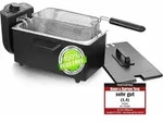 EMERIO Fritteuse DF-120482.2, 3 L, 2000 W, schwarz - Schwarz