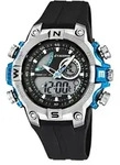Calypso Digitale Herrenuhr Armbanduhr Chronograph schwarz/Blau K5586/2 - Schwarz