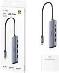 Cudy 5-IN-1 USB-C Hub with 4K HDMI - Grau/Silber