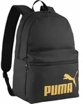 PUMA Rucksack Phase Backpack 22L Puma Black - Gold - No. 1 Logo schwarz - Schwarz