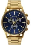 Nixon A386 1922 Sentry Chrono Gold Herrenuhr - Blau/Gold