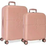 PEPE JEANS Highlight Rosa Claro, Set aus n ABS-Reisekoffern 70cm/55cm, 7689524 - Rosa