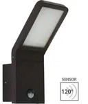 Intelligente LED Au&szlig;enwandleuchte mit Bewegungsmelder: Schwarz, Aluminium,...
