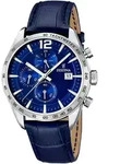 Festina Sport Herren Armbanduhr Chronograph Leder F16760/3 - Dunkelblau