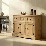 Anrichte Sidebaord Mexico M&ouml;bel Kommode TEQUILA, 3 T&uuml;ren 3 Schubladen,