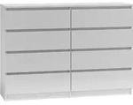 CDF Kommode Malwa M8 140| Farbe: WEI&szlig; | Schrank f&uuml;r Dokumente, Kleinigkeiten 