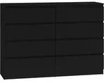 CDF Kommode Malwa M8 140| Farbe: Schwarz | Schrank f&uuml;r Dokumente, Kleinigkeiten 