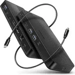 Axagon HMC-U4 USB4 dock, 3x USB-A, 2x USB-C, HDMI & DP 8K/30Hz, RJ-45, SD/mSD, audio,