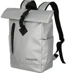 Travelite Rollup Fahrrad Rucksack Kurierrucksack Daypack wasserfest Plane silber