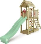 Spielturm Wickey JoyFlyer mit Rutsche und Kletterwand in Hellgr&uuml;n