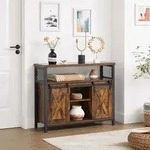 VASAGLE Sideboard K&uuml;chenschrank, mit 2 Schiebet&uuml;ren, verstellbare Ablagen -