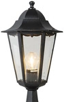 Klassischer Outdoor Laternensockel Schwarz 48 cm IP44 New Orleans - Schwarz