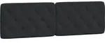 vidaXL Kopfteil-Kissen Schwarz 160 cm Samt - Schwarz