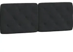 vidaXL Kopfteil-Kissen Schwarz 120 cm Samt - Schwarz