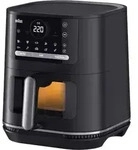 Braun HF5073, Hei&szlig;luftfritteuse, 6 l, 80 &deg;C, 220 &deg;C, Einzelbild, Schwarz - Schwarz