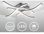Deckenleuchte 42,5x42,5 cm - 17,2W, 1800lm, LED, neutralwei&szlig;, matt-nickel