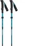 Trekkingst&ouml; Cke Distance Carbon Flz (Anthrazit/Blau, 1 Paar, 125-140 Cm) - Grau