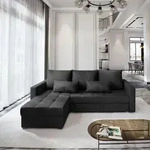 Masseno Ecksofa KOS PIK M mit Schlaffunktion L-Form, Sofa mit Bettkasten,