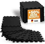 Premium Bodenschutzmatte aus extra dichtem Kautschuk (schwarz) - Schwarz