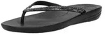 FitFlop iQushion Sparkle Teenslippers - Zwart - Maat 37 - Schwarz - 37