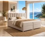 Best For Home Trinity K-10 Boxspringbett| Bett mit Bettkasten Bonellfederkern...