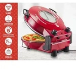 Beper P101CUD301 Pizzaofen mit Bullauge, 400&deg;C, 31 cm Keramikplatte, 5 Kochstufen,