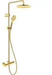 Duravit Duschsystem 1000 MinusFlow Brausethermostat, Gold Poliert, 1 Stk. - Wei&szlig;