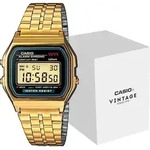 Casio A159WGEA-1EF Alarm-Chrono Digitaluhr - Gold