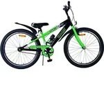 Volare Sportivo Kinderfahrrad - Jungen - 24 Zoll - Schwarz Gr&uuml;n - Zwei...