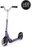 Micro Scooter Cruiser LED lila - h&ouml;henverstellbarer Lenker - leuchtende R&auml;der -