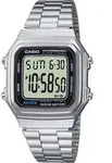 Casio Collection Retro A178WEA-1AES Digitaluhr f&uuml;r Herren Mit Beleuchtung - Silber