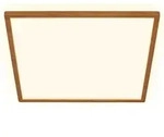 LED Deckenlampe Holz Deckenleuchte Wohnzimmer Indirektes Licht Flach Warmwei&szlig; -