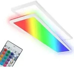 LED Deckenlampe flach Deckenleuchte Fernbedienung Dimmbar RGB Wohnzimmer - Wei&szlig;