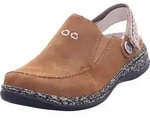 Rieker Damen Clogs in Braun, Gr&ouml;&szlig;e 36 - Braun - 36