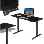 Juskys H&ouml;henverstellbarer Schreibtisch 140x60cm - Elektrisch stufenlos verstellbar