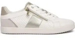 Geox BLOMIEE Damenschuhe - sportliche Schn&uuml;r- Halbschuhe wei&szlig; NEU - Beige/Wei&szlig; -
