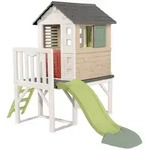 Smoby Life - Stelzenhaus - Spielhaus mit Rutsche, XL Spiel-Villa auf Stelzen, mit
