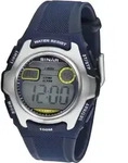 SINAR XE-50-2 Uhr Uni Kautschuk Datum Alarm Licht Digital blau - Gelb