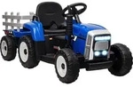 HOMCOM Elektrischer Traktor Kinder Aufsitztraktor mit MP3 Funktion, 3-6KM/H Blau