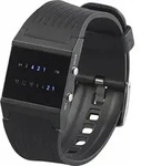 St. Leonhard LED Bin&auml;r Herrenuhr blaue LED Armbanduhr Uhr Bin&auml;ruhr Herrenarmbanduhr