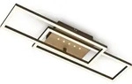 LED ceiling light with LED dots,brown-gold,LED/30W - Grau