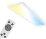LED Deckenlampe 98cm LED Deckenleuchte LED Panel Flach Dimmbar Fernbedienung - Wei&szlig;
