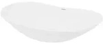 LuxeBath Waschbecken Aufsatzwaschbecken Oval, 64x36,5x13 cm, Wei&szlig;, aus Keramik...