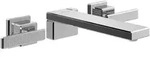 Villeroy & Boch TVW12600400061 Dreiloch-Waschtischarmatur Mettlach - Silber