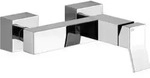 GESSI AP-Einhebelmischer-Brause RETTANGOLO K 1/2 Anschluss Chrom - Silber
