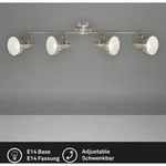 Deckenleuchte Deckenspot Retro wei&szlig; 4 xE14 40W schwenk- & drehbar Briloner - Wei&szlig;