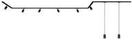 Briloner Rail Schienensystem, Komplettset, 6x GU10 Spots, 2x GU10 Pendel, Schwenkbar,