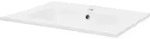 LuxeBath Waschbecken Aufsatzwaschbecken Eckig, 61x46x16,5 cm, Wei&szlig;, aus...