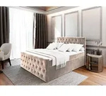 Masseno Boxspringbett FONDI 180x200 cm Komplett-Set mit Bonell Matratze und Topper,